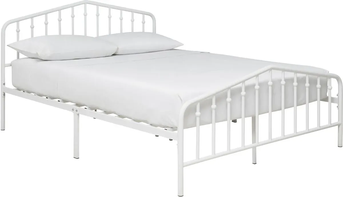 Signature Design by Ashley® Trentlore White Queen Metal Bed