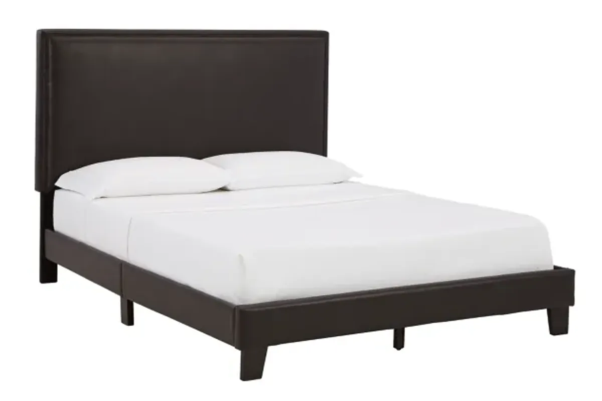 Signature Design by Ashley® Mesling Dark Brown Queen Upholstered Bed