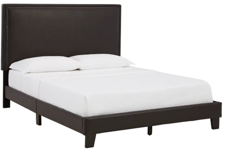 Signature Design by Ashley® Mesling Dark Brown Queen Upholstered Bed