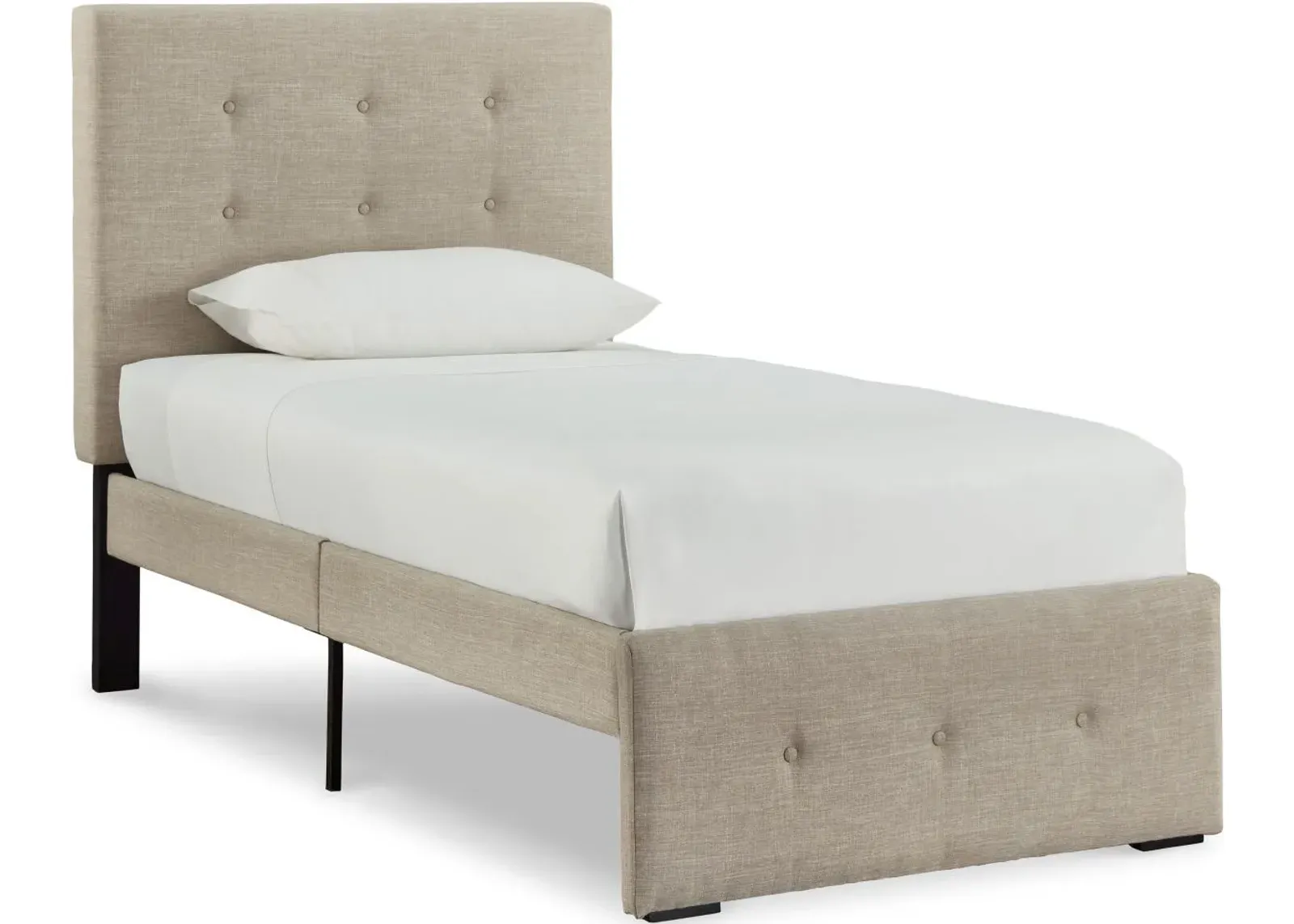 Signature Design by Ashley® Gladdinson Gray Youth Twin Upholstered Panel Bed