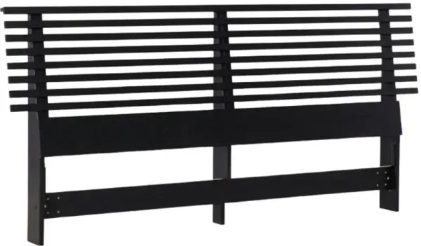 Signature Design by Ashley® Danziar Matte Black Queen Slat Headboard