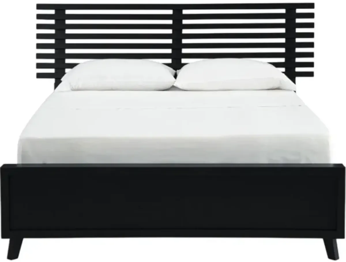 Signature Design by Ashley® Danziar Black Full Slat Panel Bed