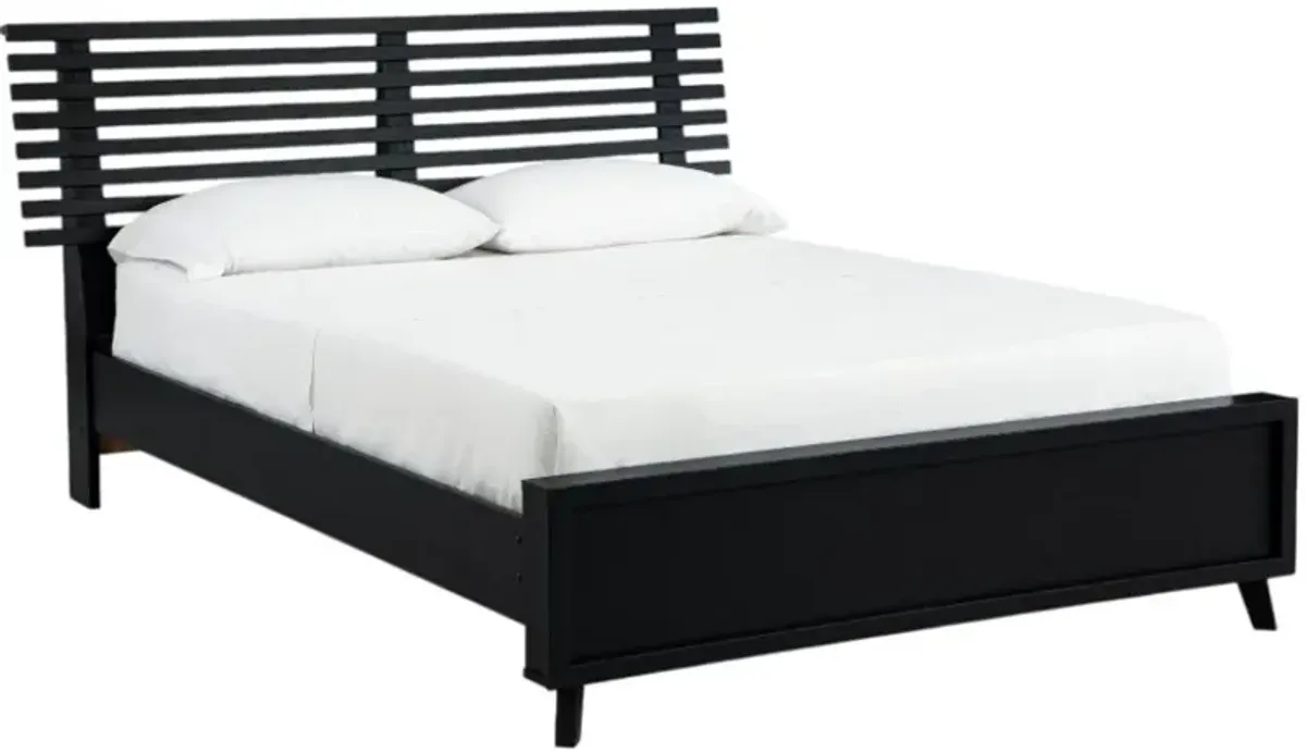 Signature Design by Ashley® Danziar Black Full Slat Panel Bed