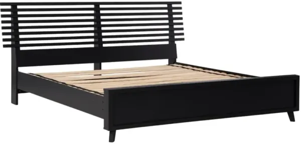 Signature Design by Ashley® Danziar Black King Slat Panel Bed