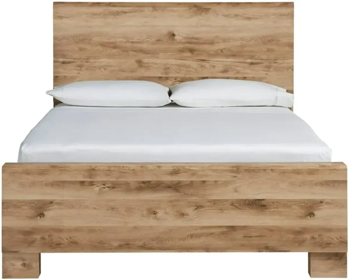 Signature Design by Ashley® Hyanna Tan Brown Queen Panel Bed