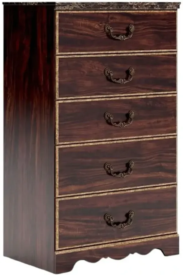 Signature Design by Ashley® Glosmount Glossy Reddish Brown Chest