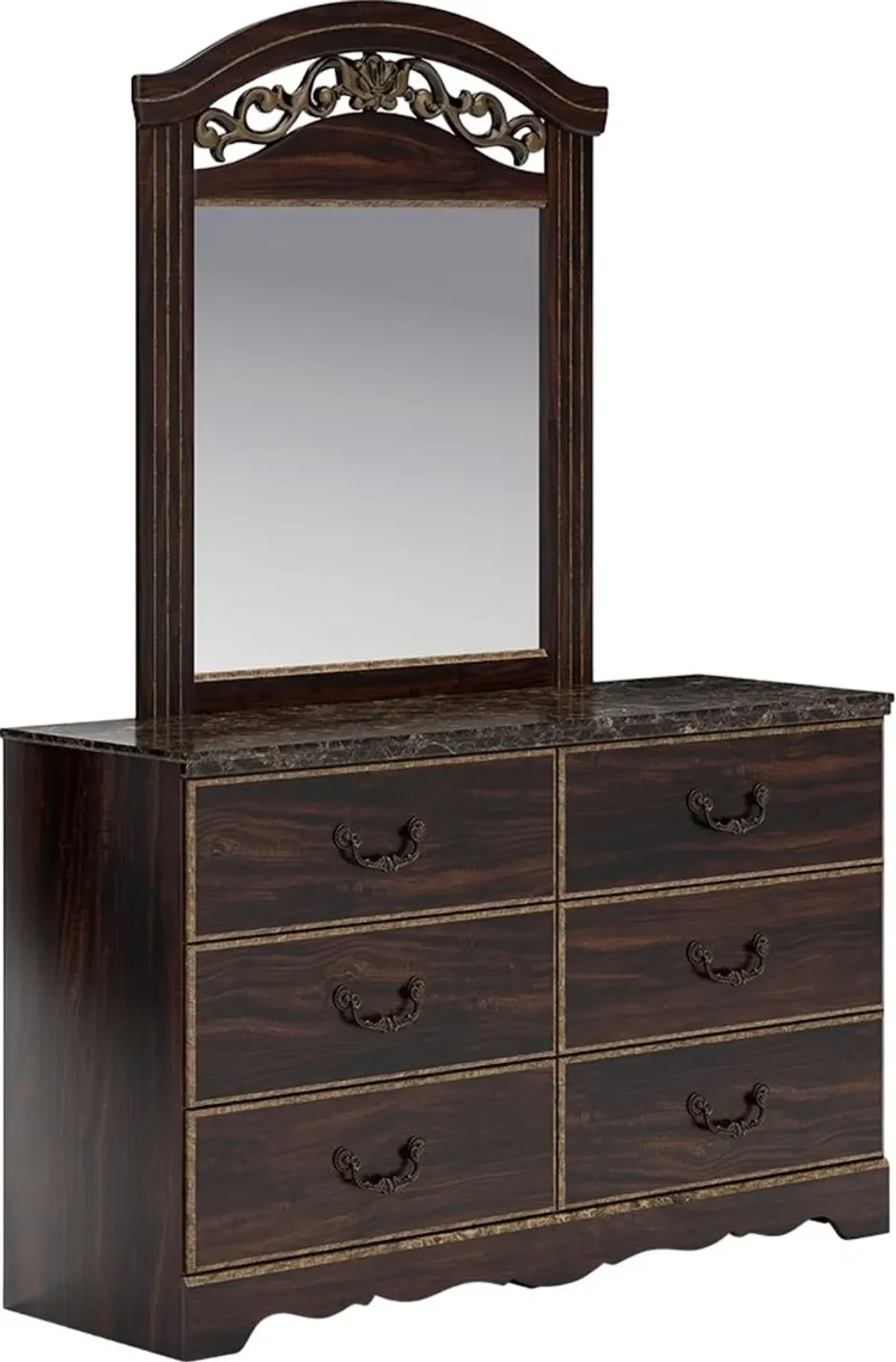 Signature Design by Ashley® Glosmount Two-tone Dresser and Mirror