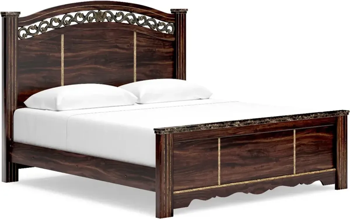 Signature Design by Ashley® Glosmount Two-tone Queen Poster Bed