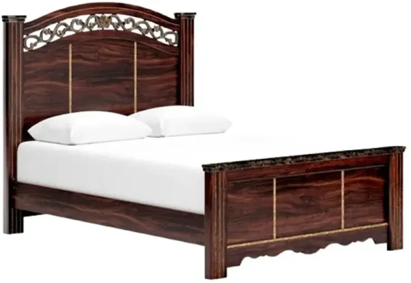 Signature Design by Ashley® Glosmount Brown Queen Poster Bed