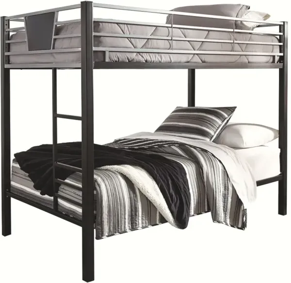 Signature Design by Ashley® Dinsmore Black/Gray Twin/Twin Bunk Bed with Ladder