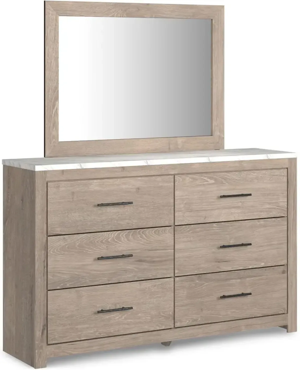 Signature Design by Ashley® Senniberg Light Brown Dresser and Mirror Set