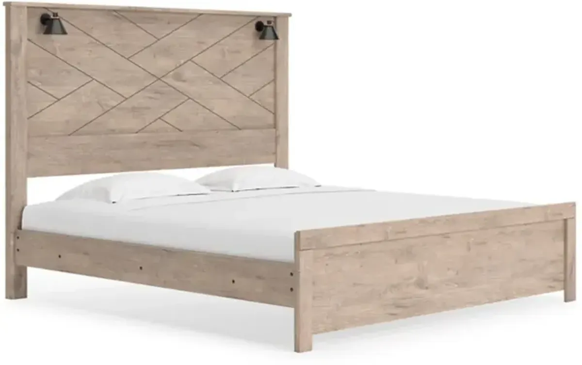 Signature Design by Ashley® SennibergLight Brown/White King Panel Bed