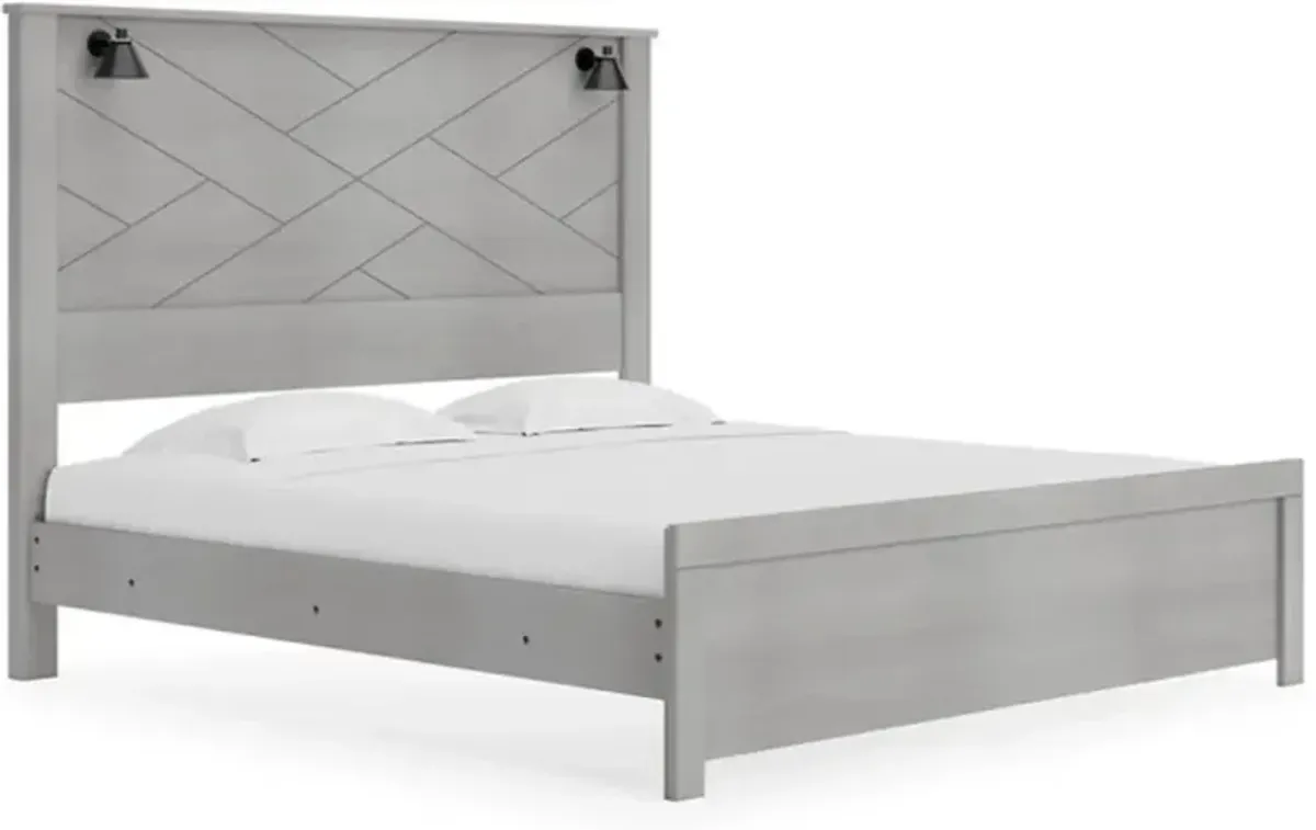 Signature Design by Ashley® Cottonburg Light Gray King Panel Bed