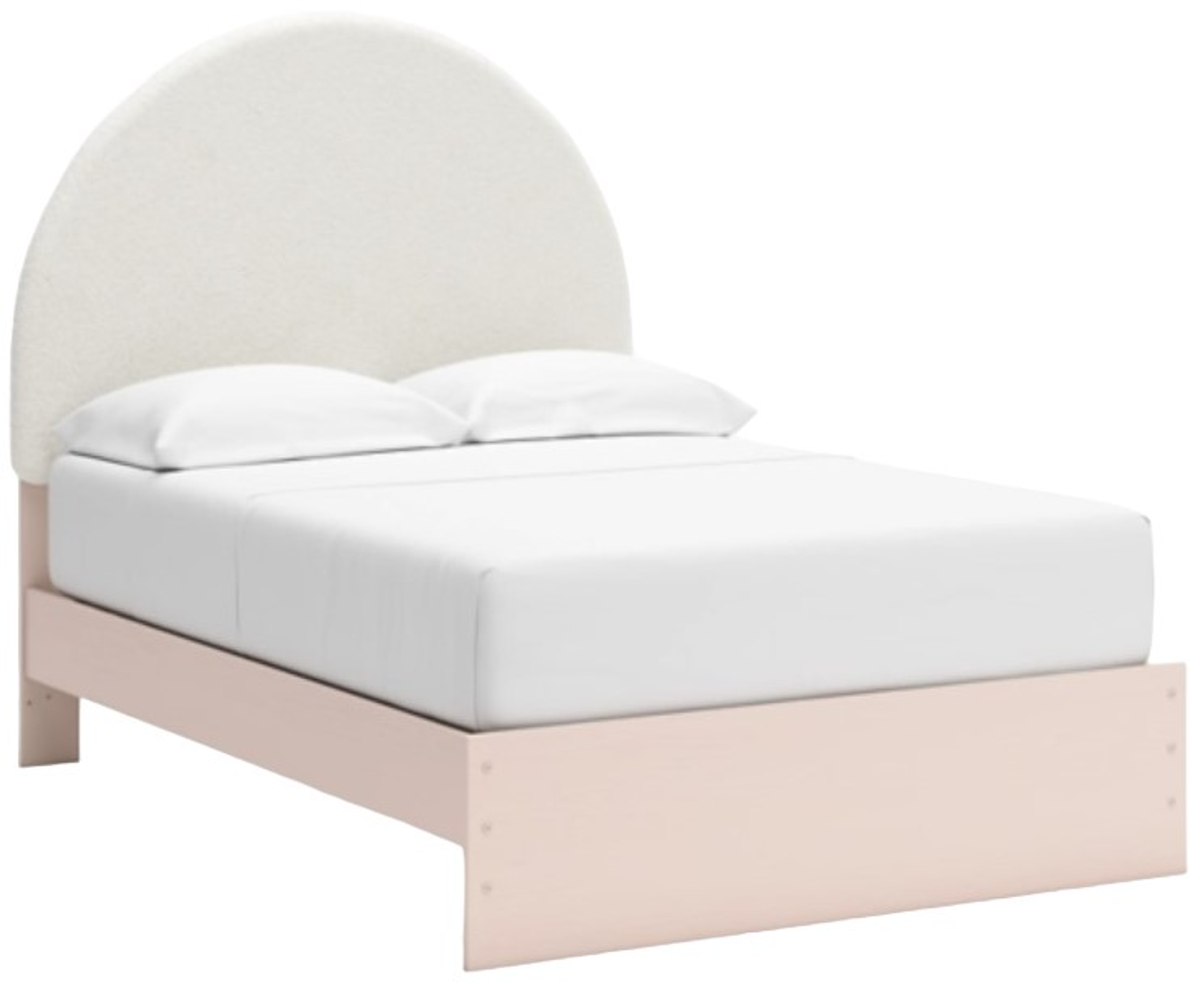 Signature Design by Ashley® Wistenpine Blush Full Upholstered Panel Bed