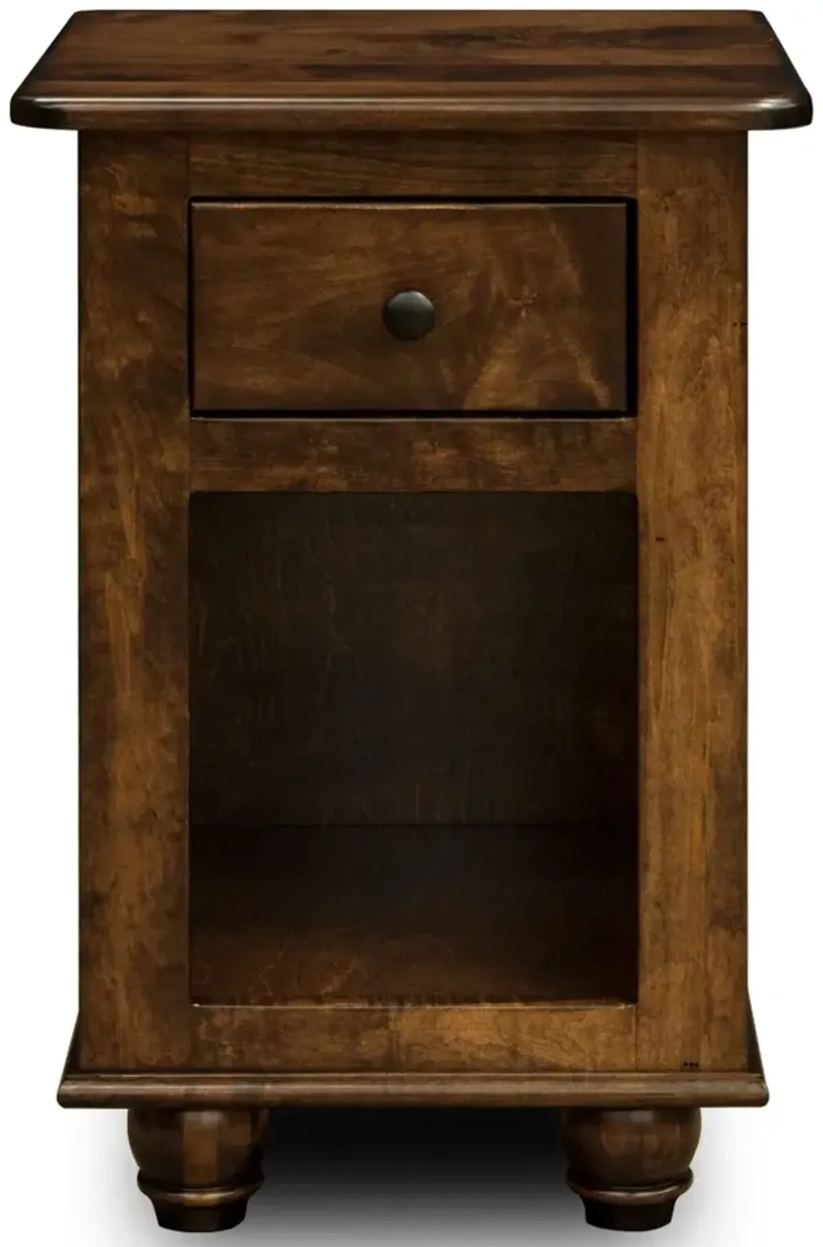 Gascho Furniture Dawson Walnut 1 Drawer Narrow Nightstand