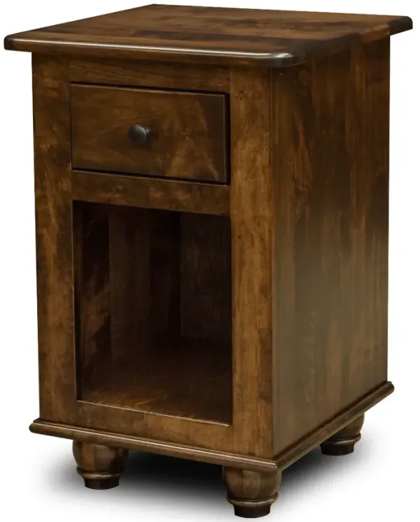 Gascho Furniture Dawson Walnut 1 Drawer Narrow Nightstand
