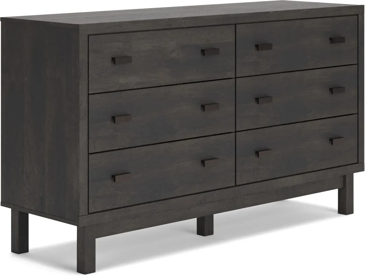 Signature Design by Ashley® Toretto Rustic Charcoal Dresser