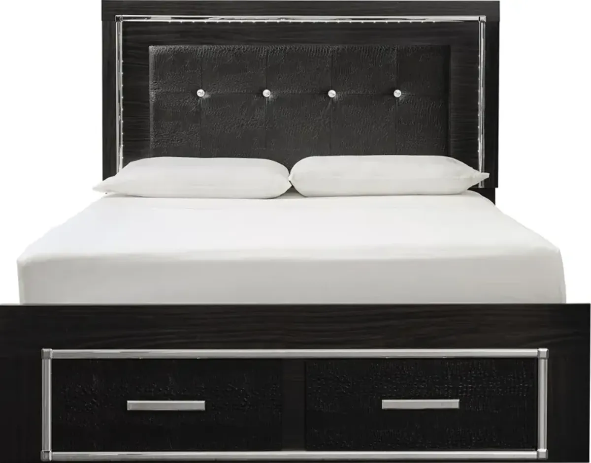 Signature Design by Ashley® Kaydell Black King Storage Panel Bed