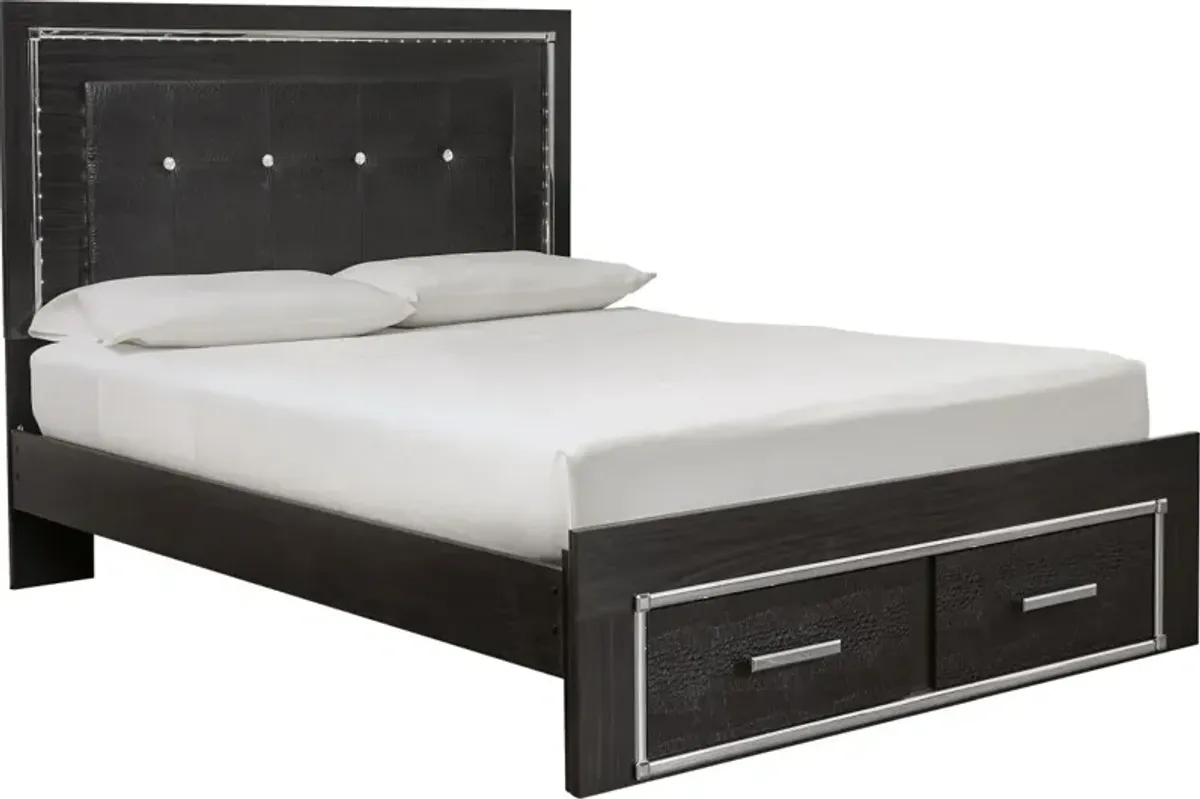 Signature Design by Ashley® Kaydell Black King Storage Panel Bed