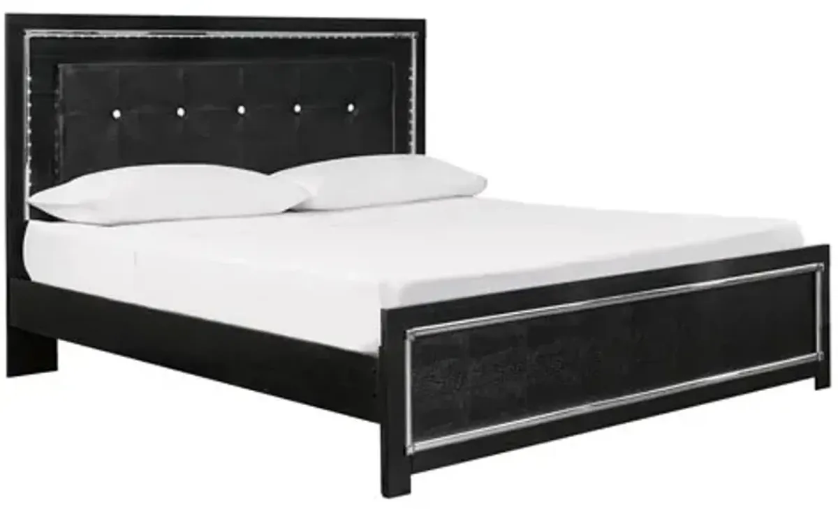 Signature Design by Ashley® Kaydell Black Upholstered King Panel Bed