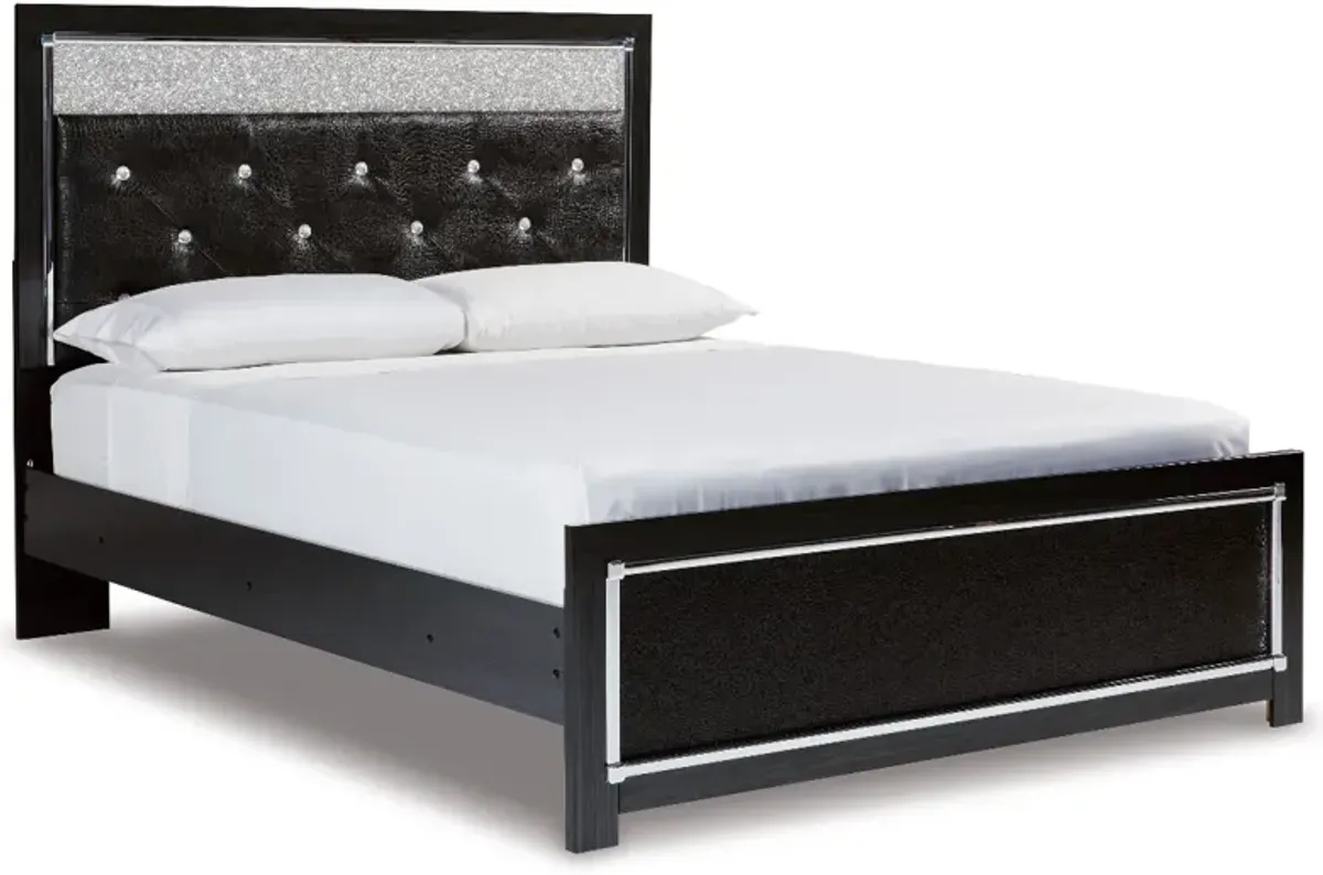 Signature Design by Ashley® Kaydell Black Queen Upholstered Panel Platform Bed