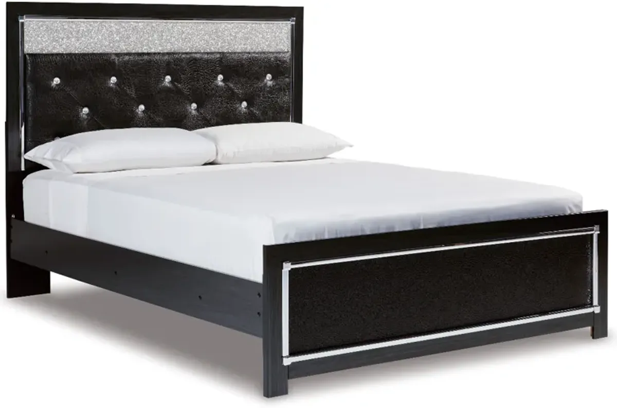 Signature Design by Ashley® Kaydell Black Queen Upholstered Panel Platform Bed