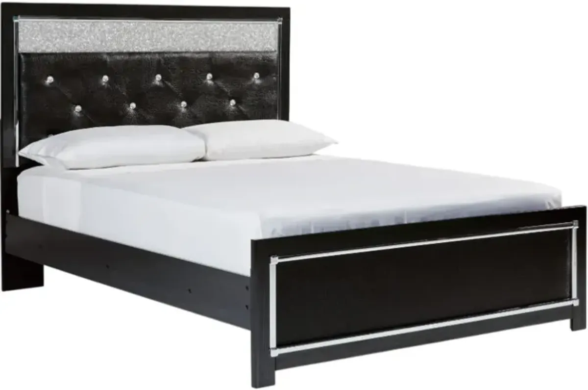 Signature Design by Ashley® Kaydell Black Queen Upholstered Panel Platform Bed