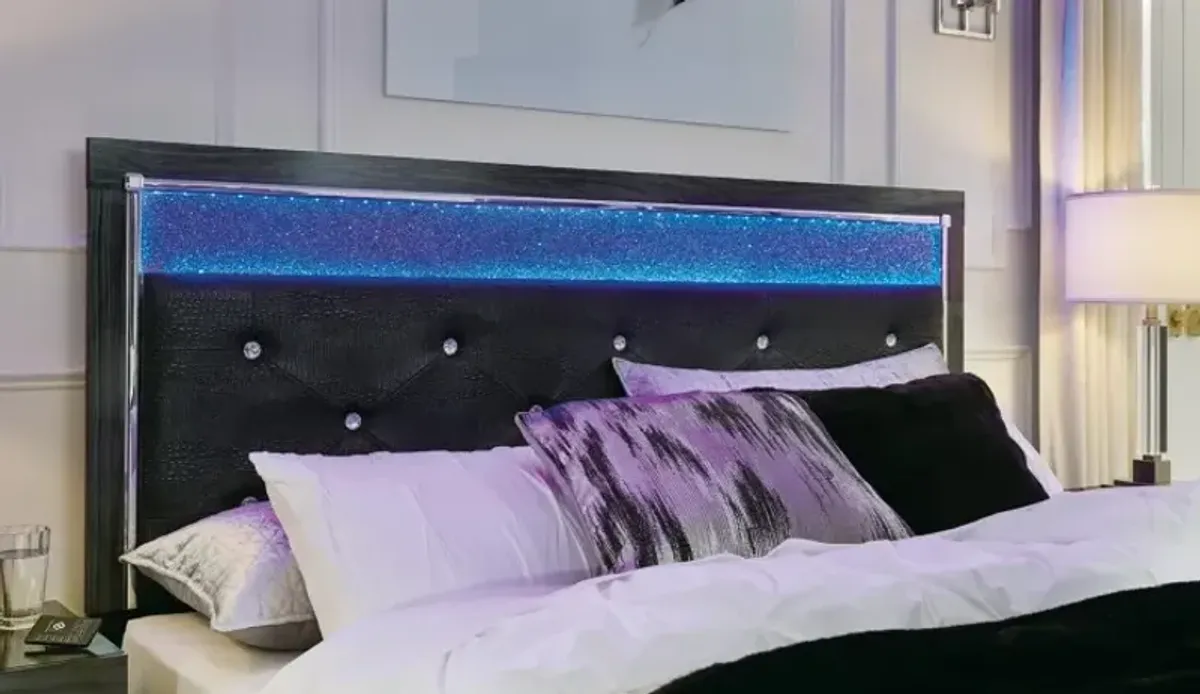 Signature Design by Ashley® Kaydell Black King Upholstered Panel Platform Bed 