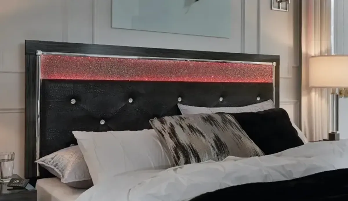 Signature Design by Ashley® Kaydell Black King Upholstered Panel Platform Bed 