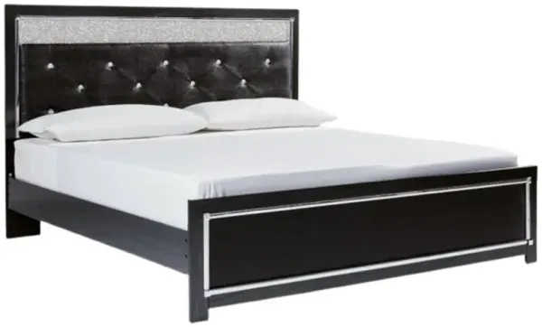 Signature Design by Ashley® Kaydell Black King Upholstered Panel Platform Bed