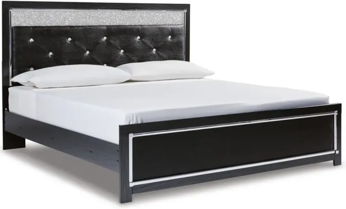 Signature Design by Ashley® Kaydell Black Queen Upholstered Panel Bed