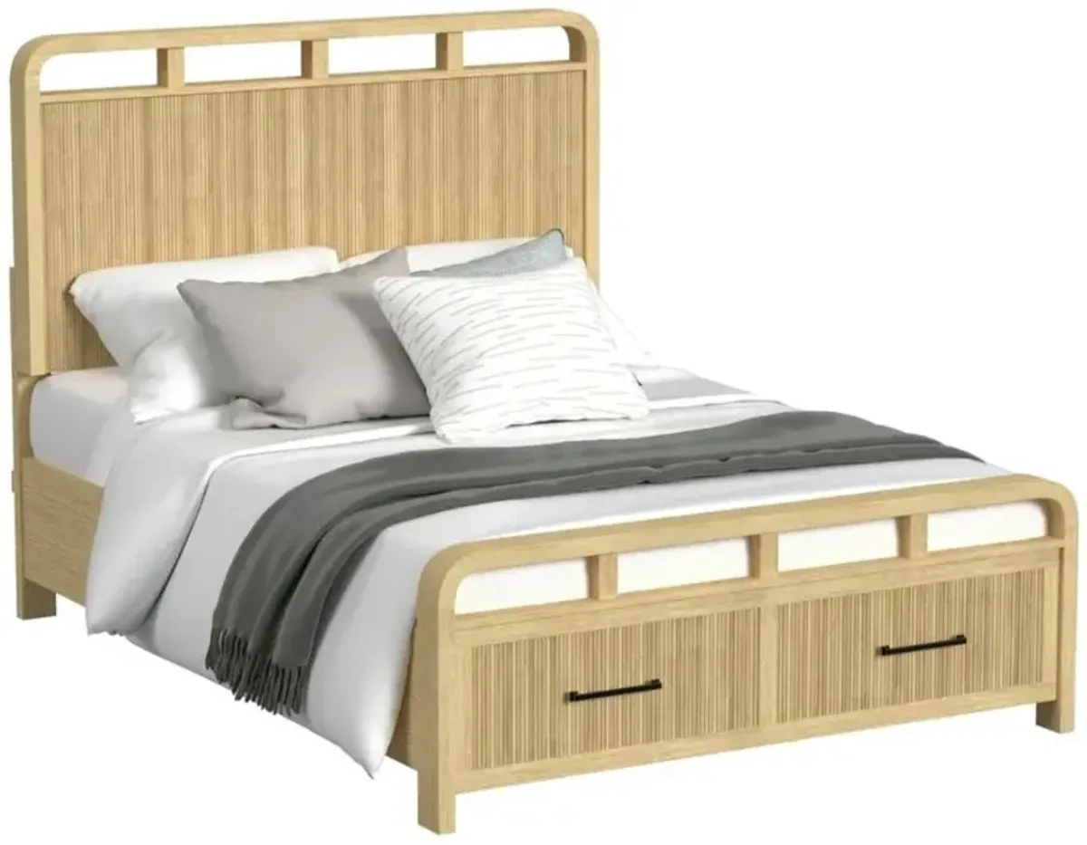 Elements International Ridgemont Natural Full Storage Bed