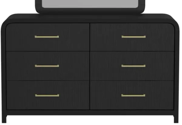 Elements International Ridgemont Black Dresser