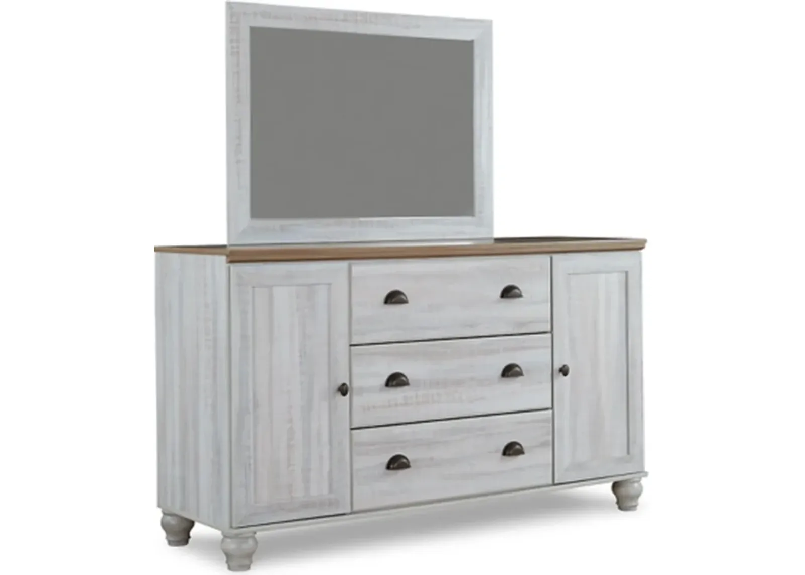 Signature Design by Ashley® Haven Bay Two-Tone Mirrored Dresser