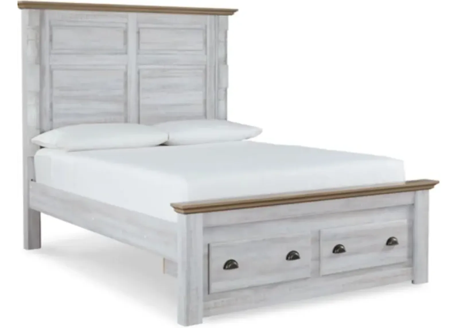 Signature Design by Ashley® Haven Bay Two-Tone Queen Storage Bed