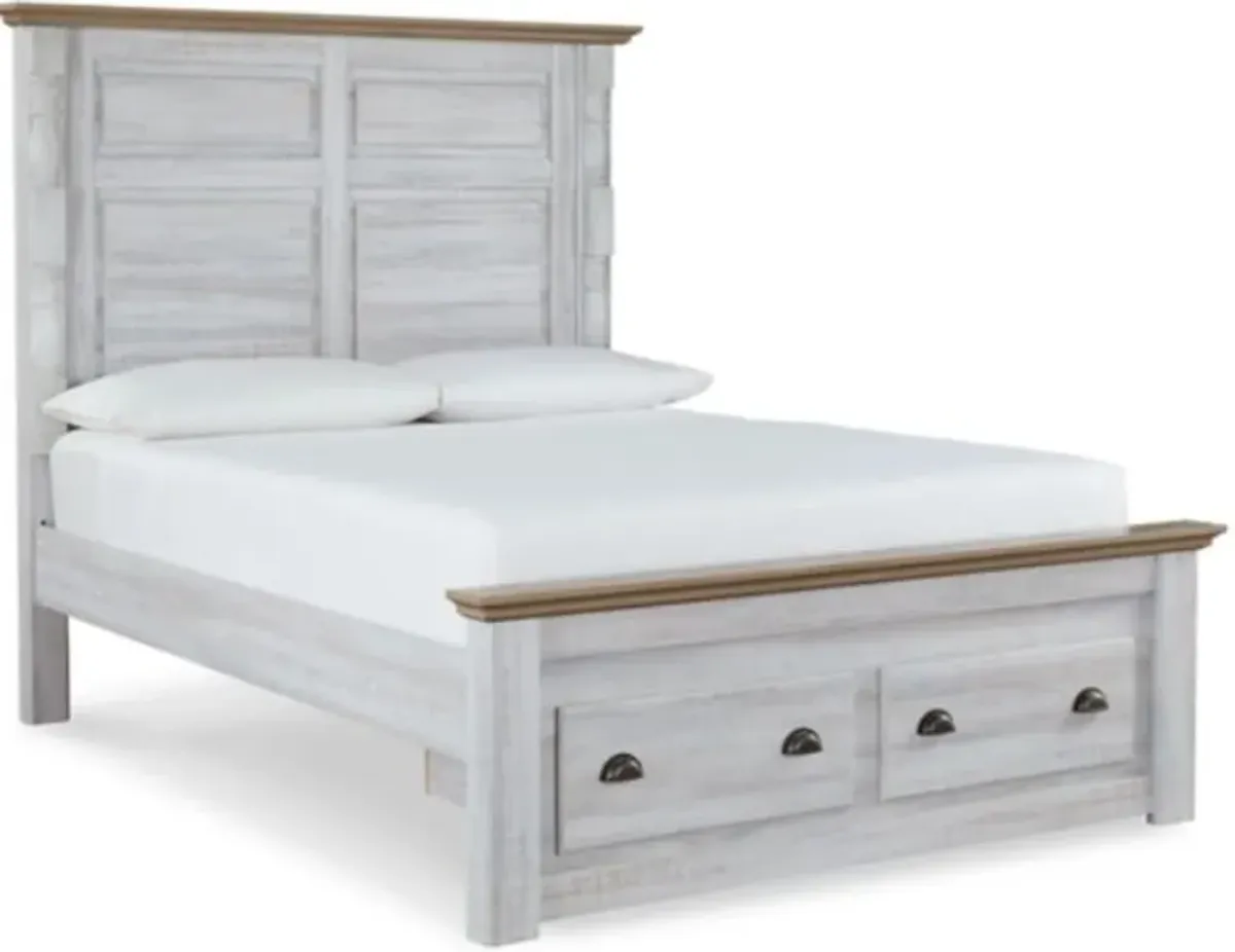 Signature Design by Ashley® Haven Bay Two-Tone King Storage Bed