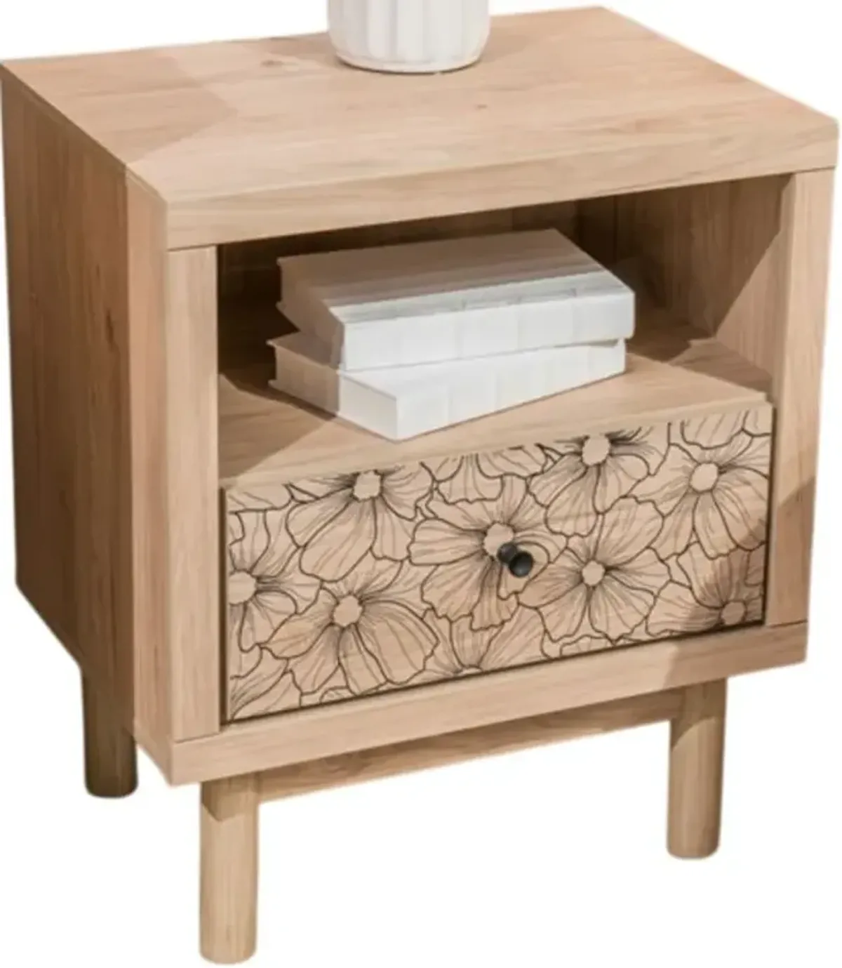 Signature Design by Ashley® Shapella Tan Nightstand