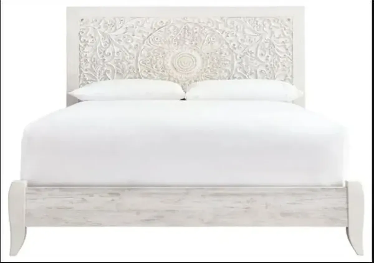 Signature Design by Ashley® Paxberry Whitewash King Panel Headboard