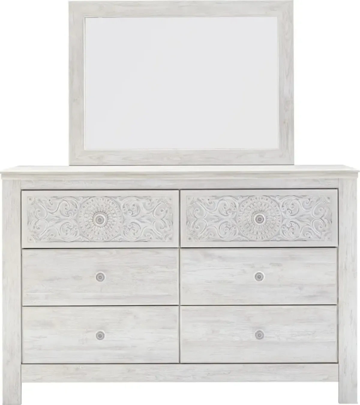 Signature Design by Ashley® Paxberry Whitewash Dresser and Mirror