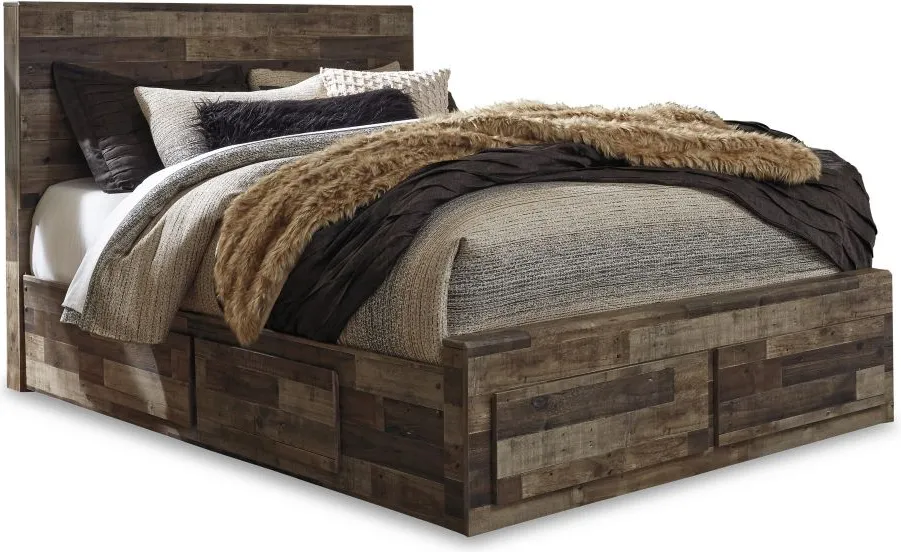 Benchcraft® Derekson Multi-Gray King Storage Bed