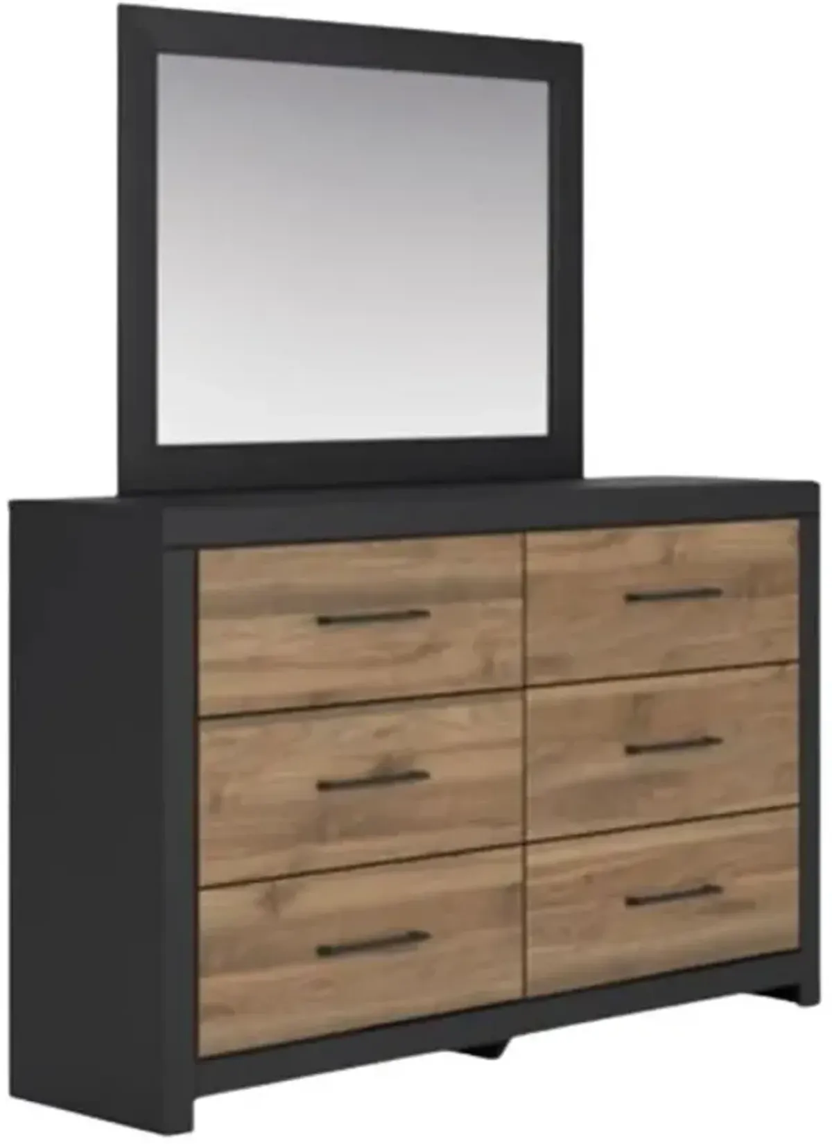 Signature Design by Ashley® Vertani Black/Brown Dresser and Mirror