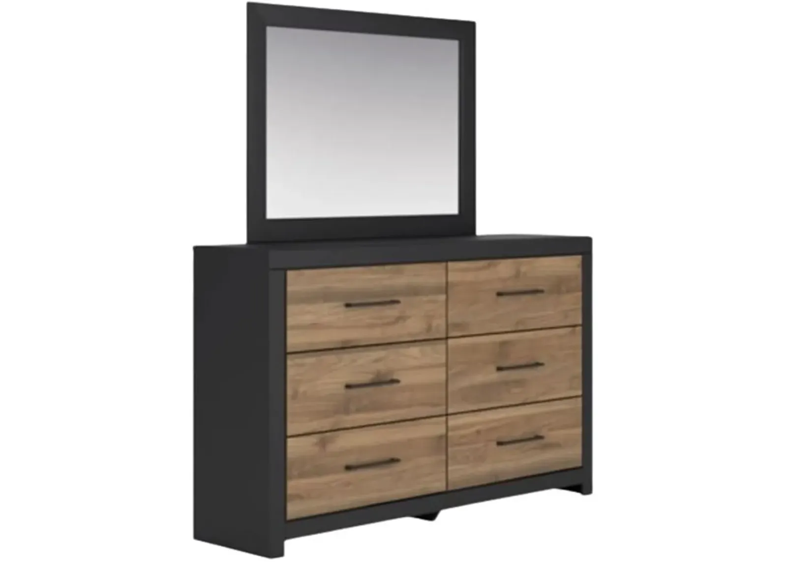 Signature Design by Ashley® Vertani Black/Brown Dresser and Mirror