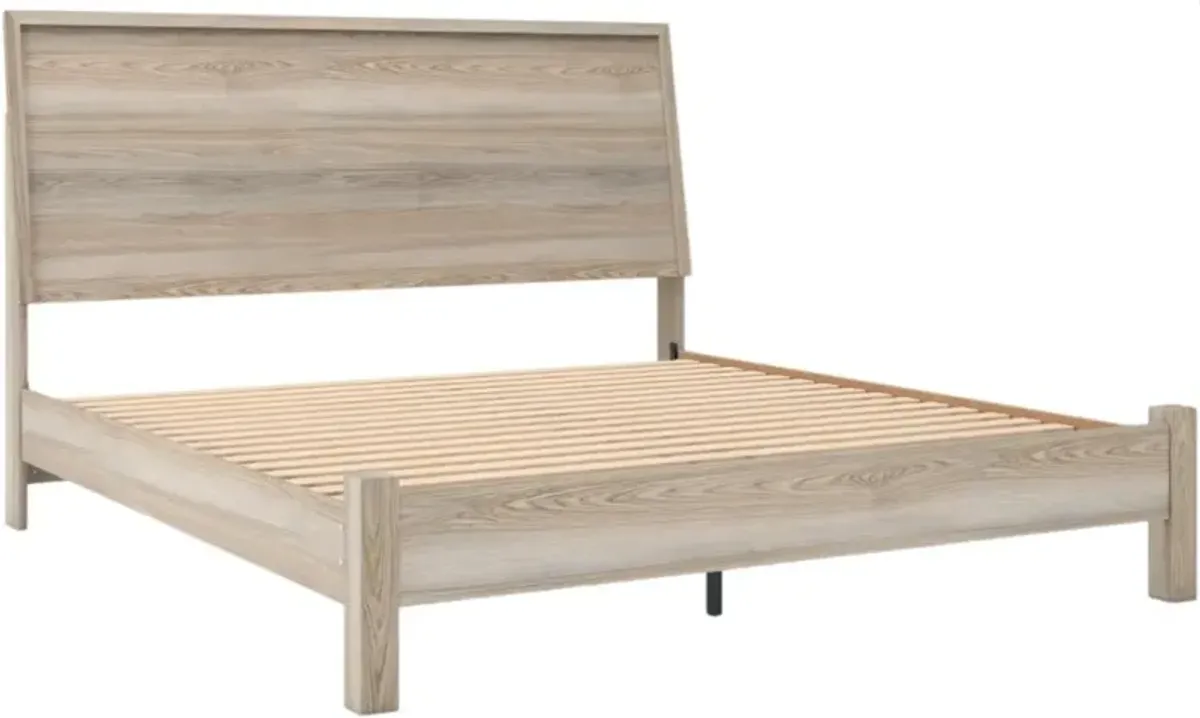 Signature Design by Ashley® Hasbrick Tan Queen Panel Bed