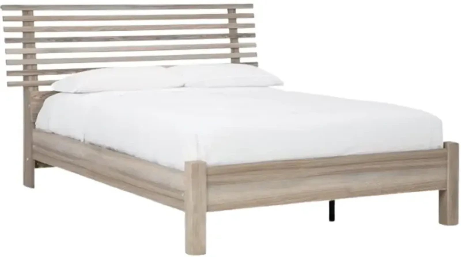 Signature Design by Ashley® Hasbrick Tan Queen Slat Panel Bed