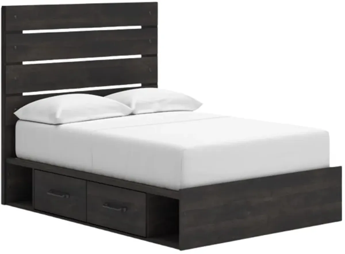 Signature Design by Ashley® Hollivern Dark Gray Full Panel Storage Bed