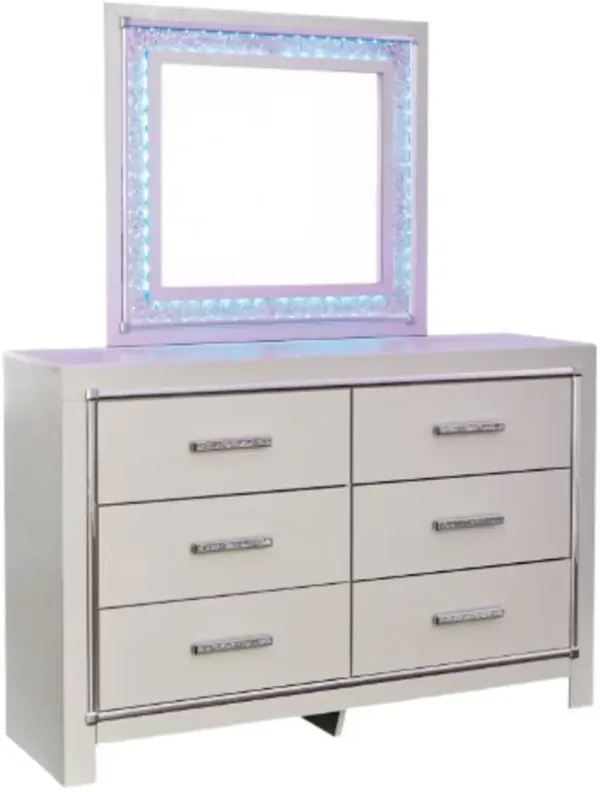 Signature Design by Ashley® Zyniden Silver Dresser and Mirror