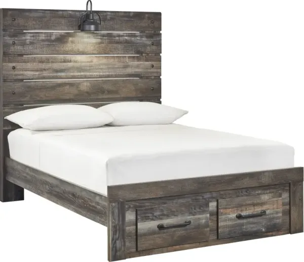 Signature Design by Ashley® Drystan Brown Rustic Full Storage Panel Bed