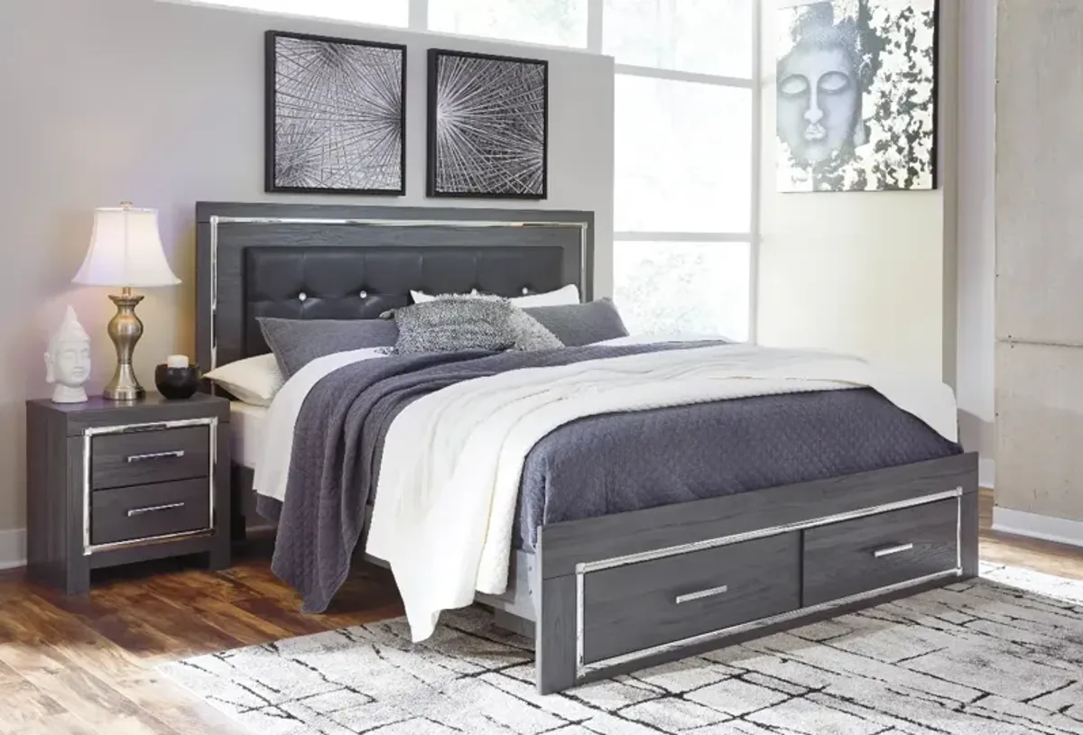 Signature Design by Ashley® Lodanna Gray King Storage Panel Bed