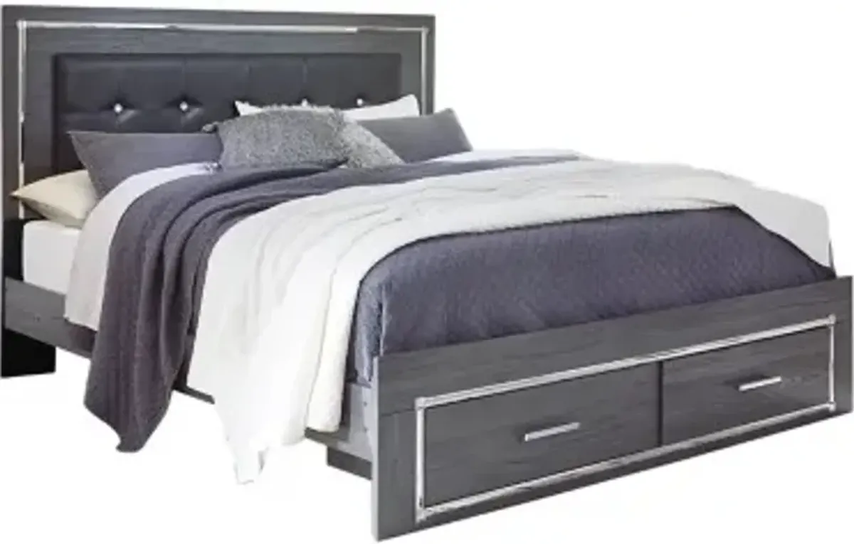 Signature Design by Ashley® Lodanna Gray King Storage Panel Bed