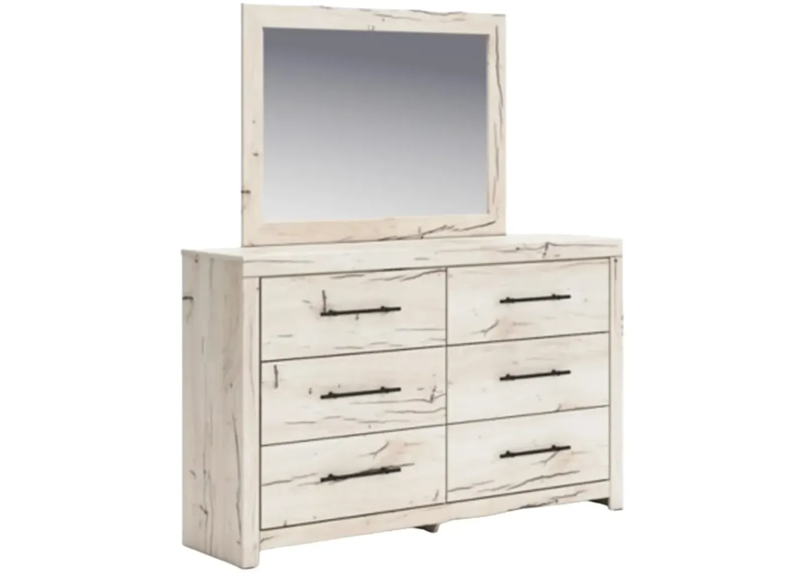 Benchcraft® Lawroy Light Natural Dresser and Mirror